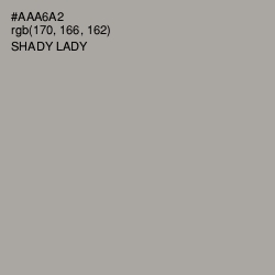 #AAA6A2 - Shady Lady Color Image